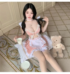 FEE ET MOI - Playful Sweetheart Maid Outfit (Pink - White)